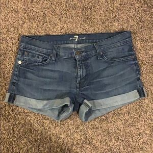 7 For All Mankind Jean Shorts